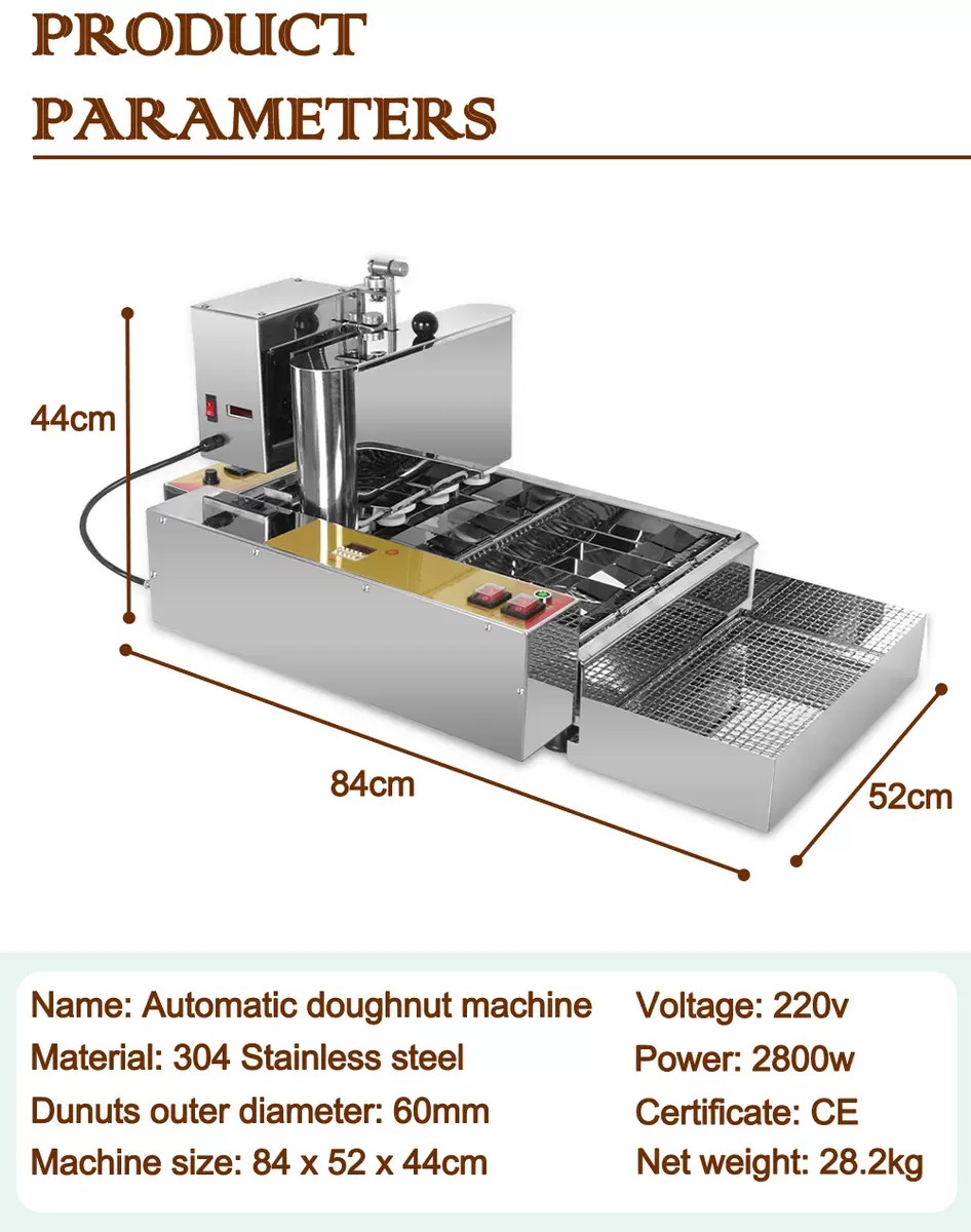 2800W Electric Commercial 4 Ro - Donut Maker Mini ulasan dan harga