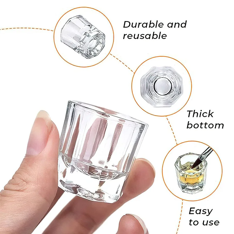 Crystal Glass Nail Art Cups Wa - Kitchen Appliances Integrated ulasan dan harga