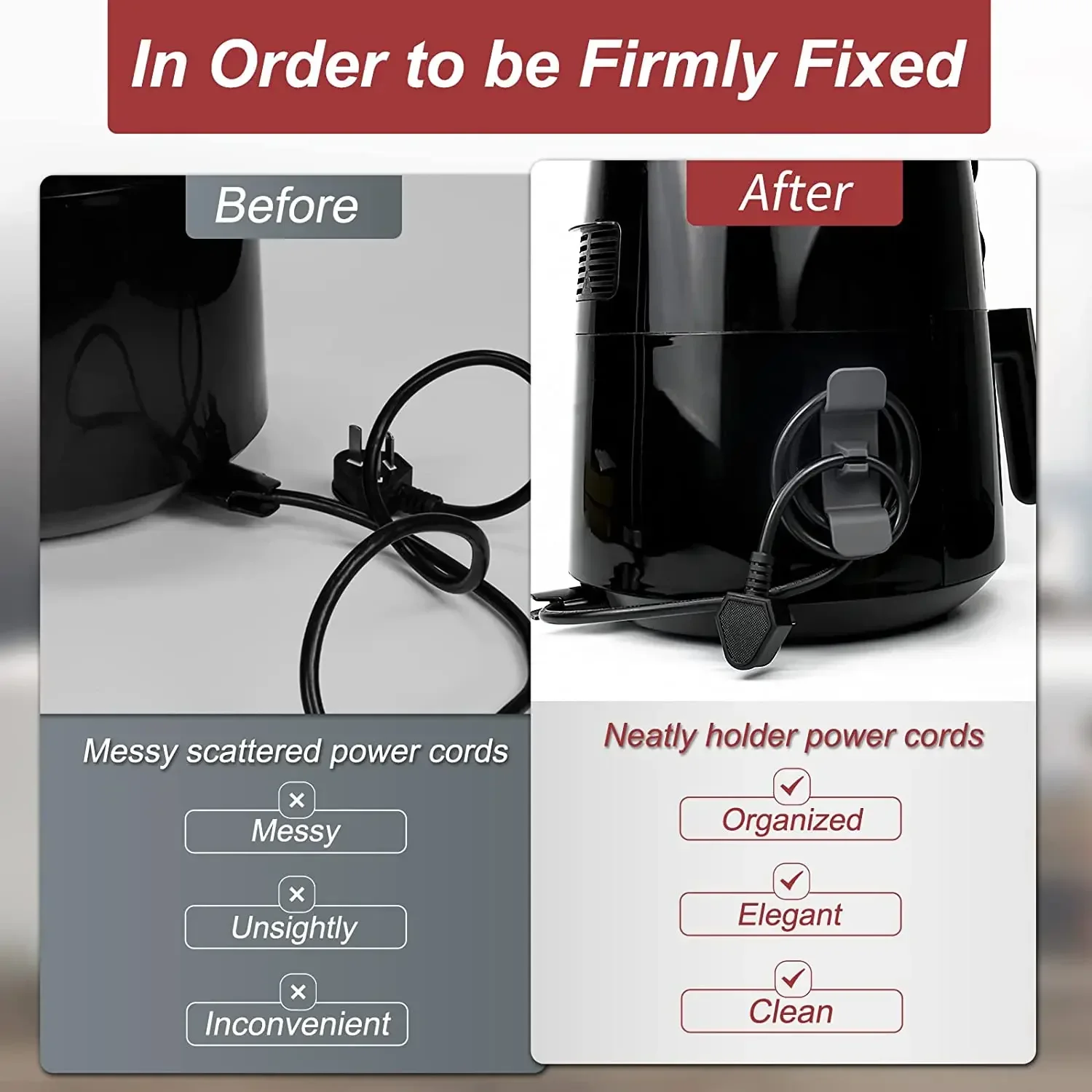 Cord Wrapper Cable Holder Clip - Kitchen Appliances Integrated ulasan dan harga